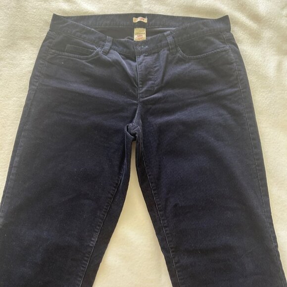 J. Crew Factor Women Corduroy Matchstick Straight Leg Pants SZ 30R Indigo - Picture 3 of 10